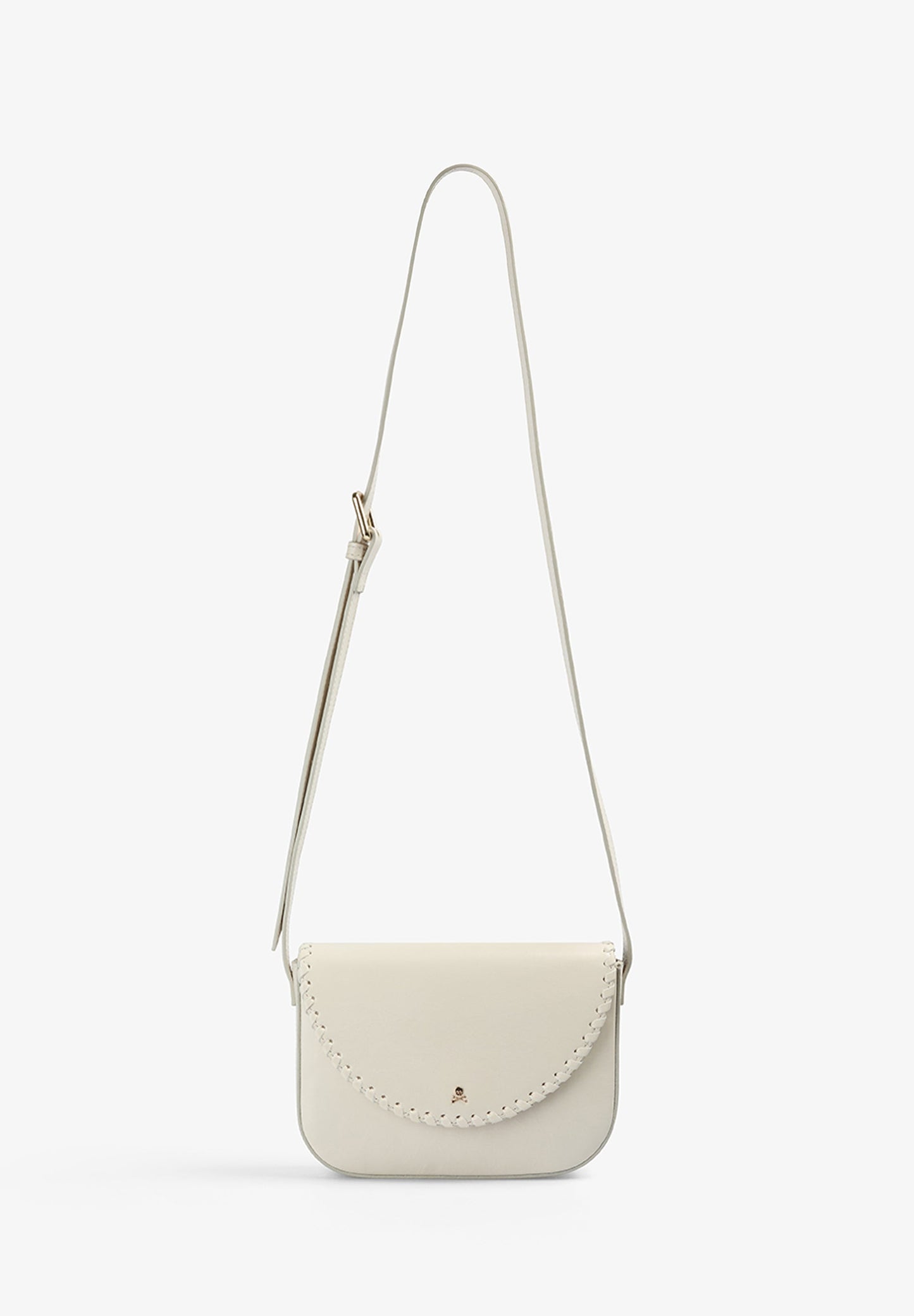 BRAIDED LEATHER CROSSBODY BAG