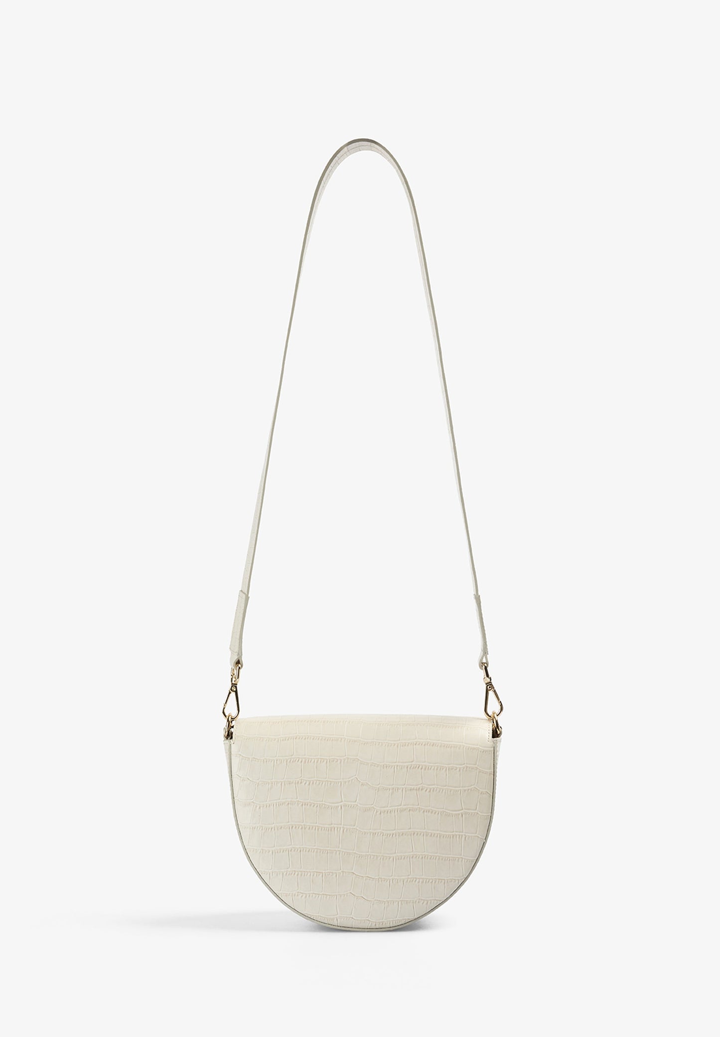 EMBOSSED LEATHER CROSSBODY BAG