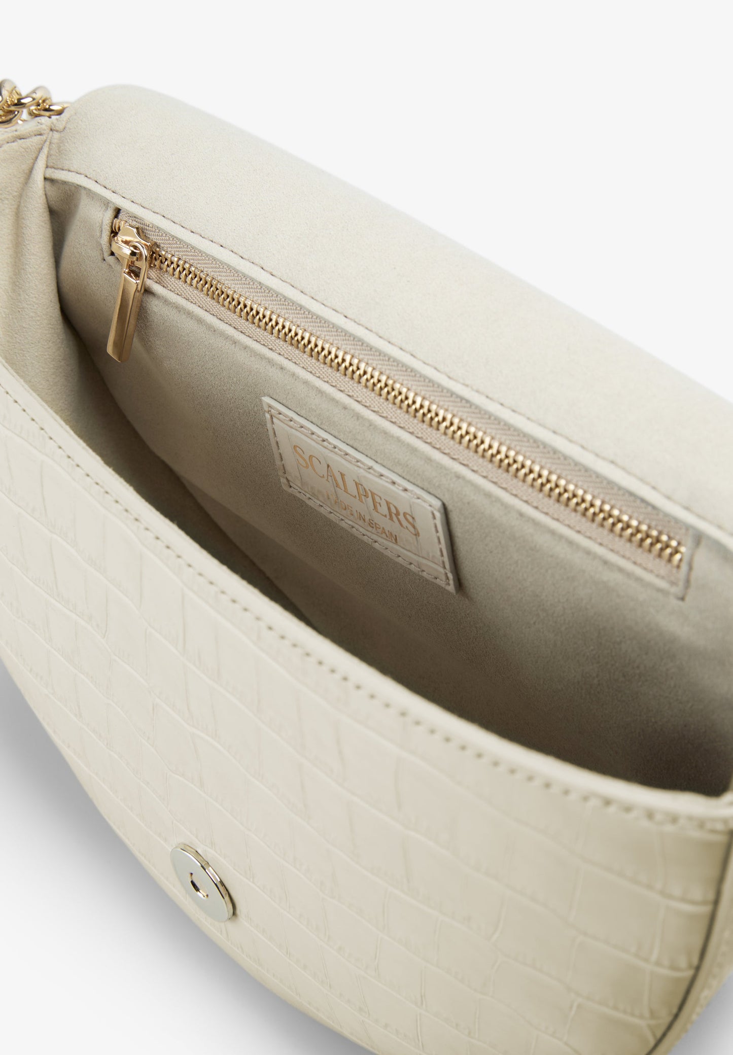 EMBOSSED LEATHER CROSSBODY BAG