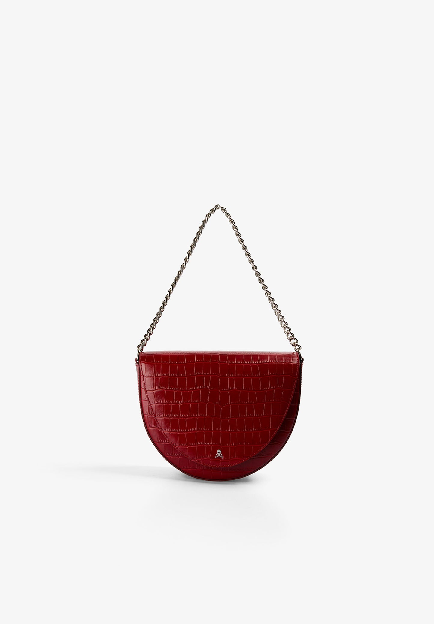 EMBOSSED LEATHER CROSSBODY BAG