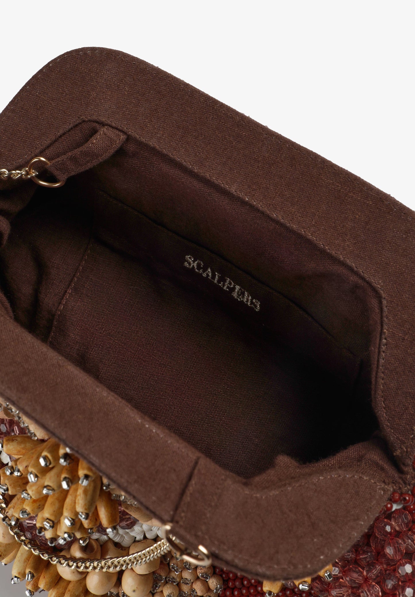 WOODEN BEADED CLUTCH