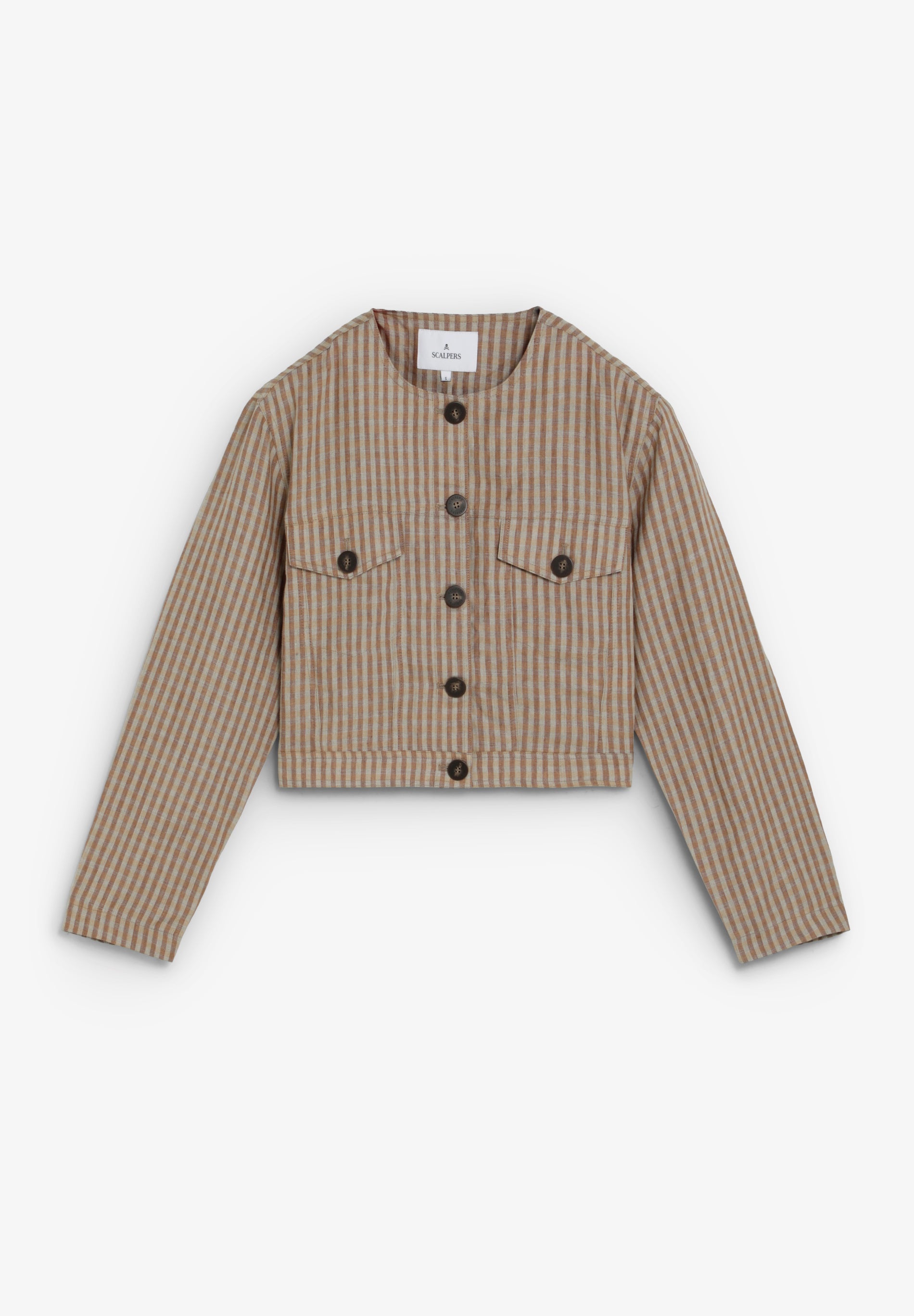LINEN GINGHAM JACKET