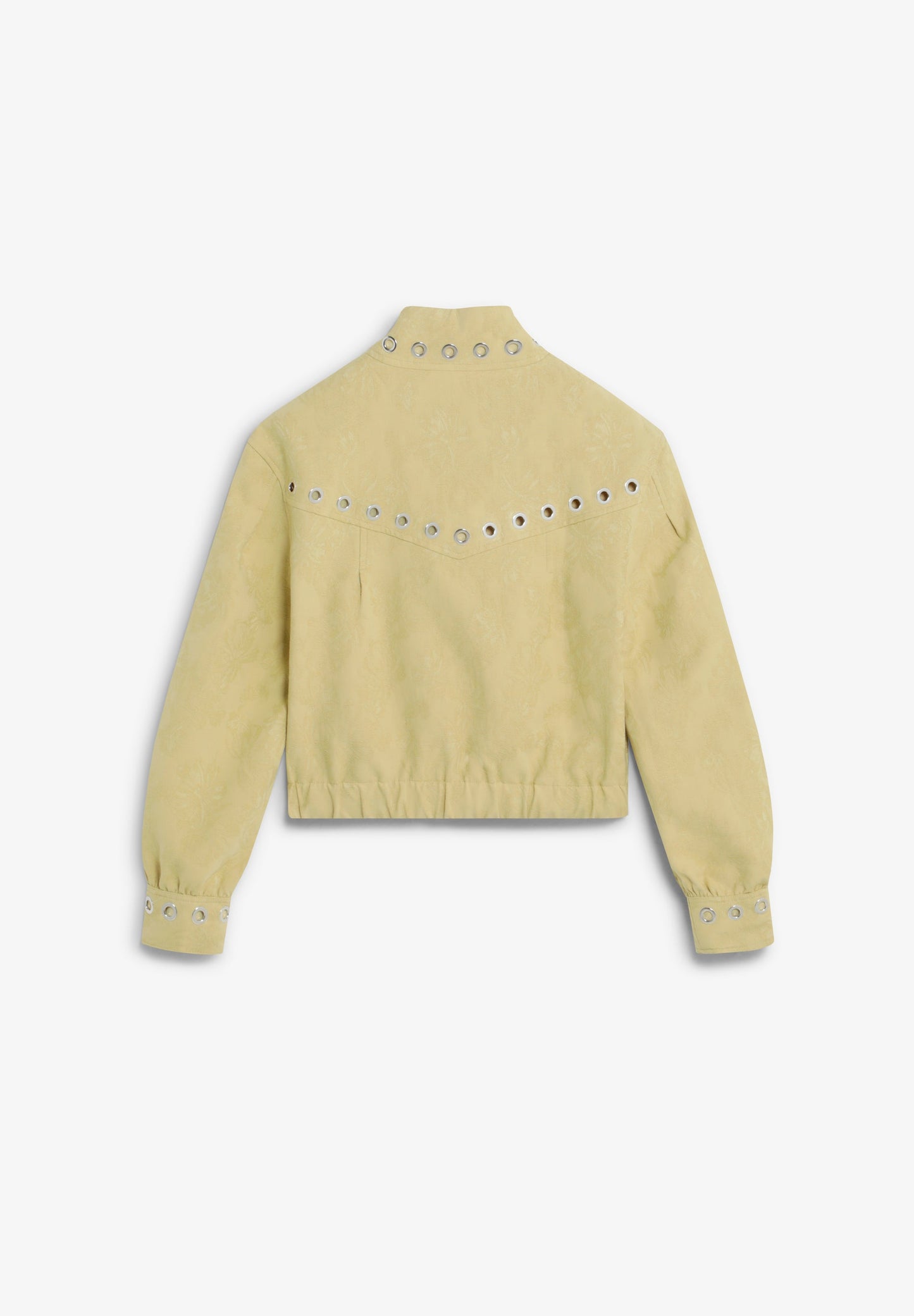 JACQUARD BOMBER JACKET WITH STUDS