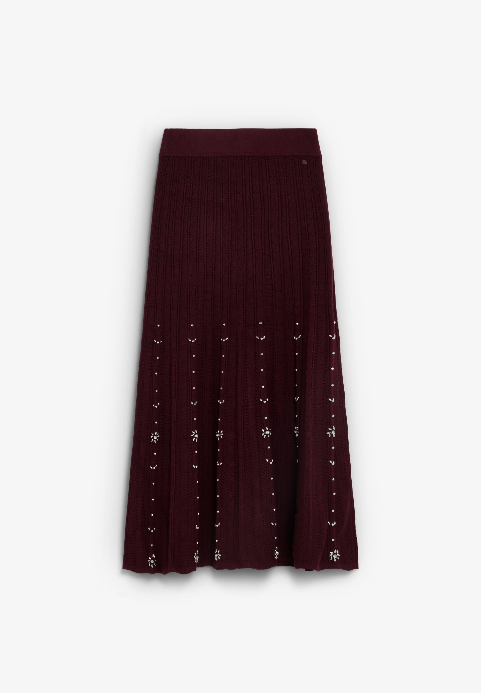 MIDI SKIRT WITH RHINESTONES