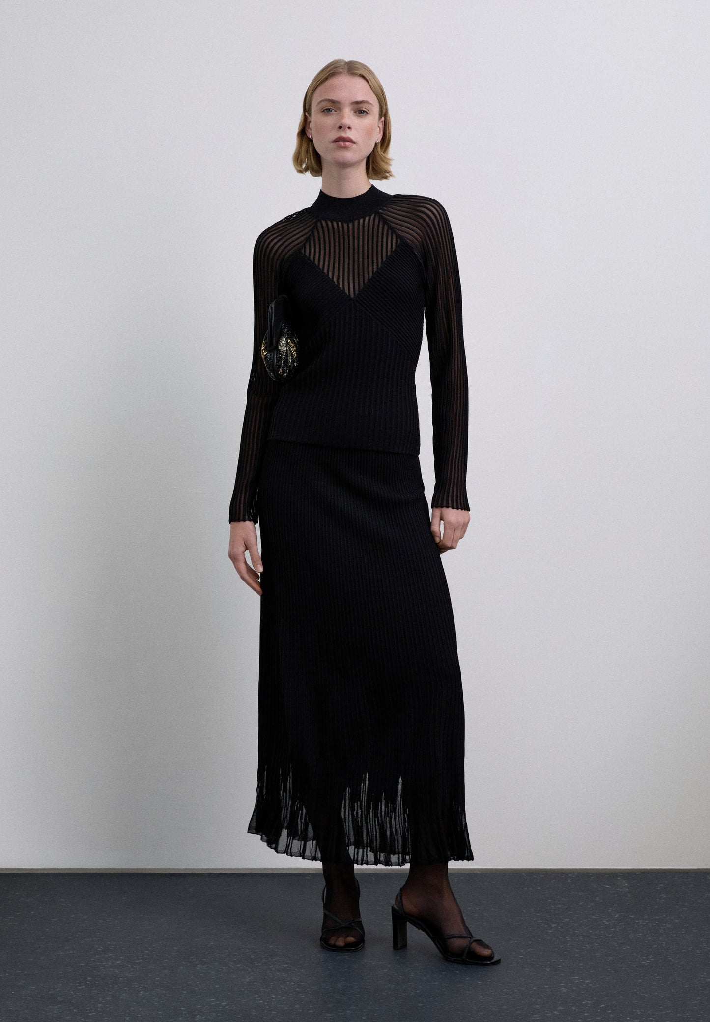 STRIPED TOP WITH TRANSPARENCIES