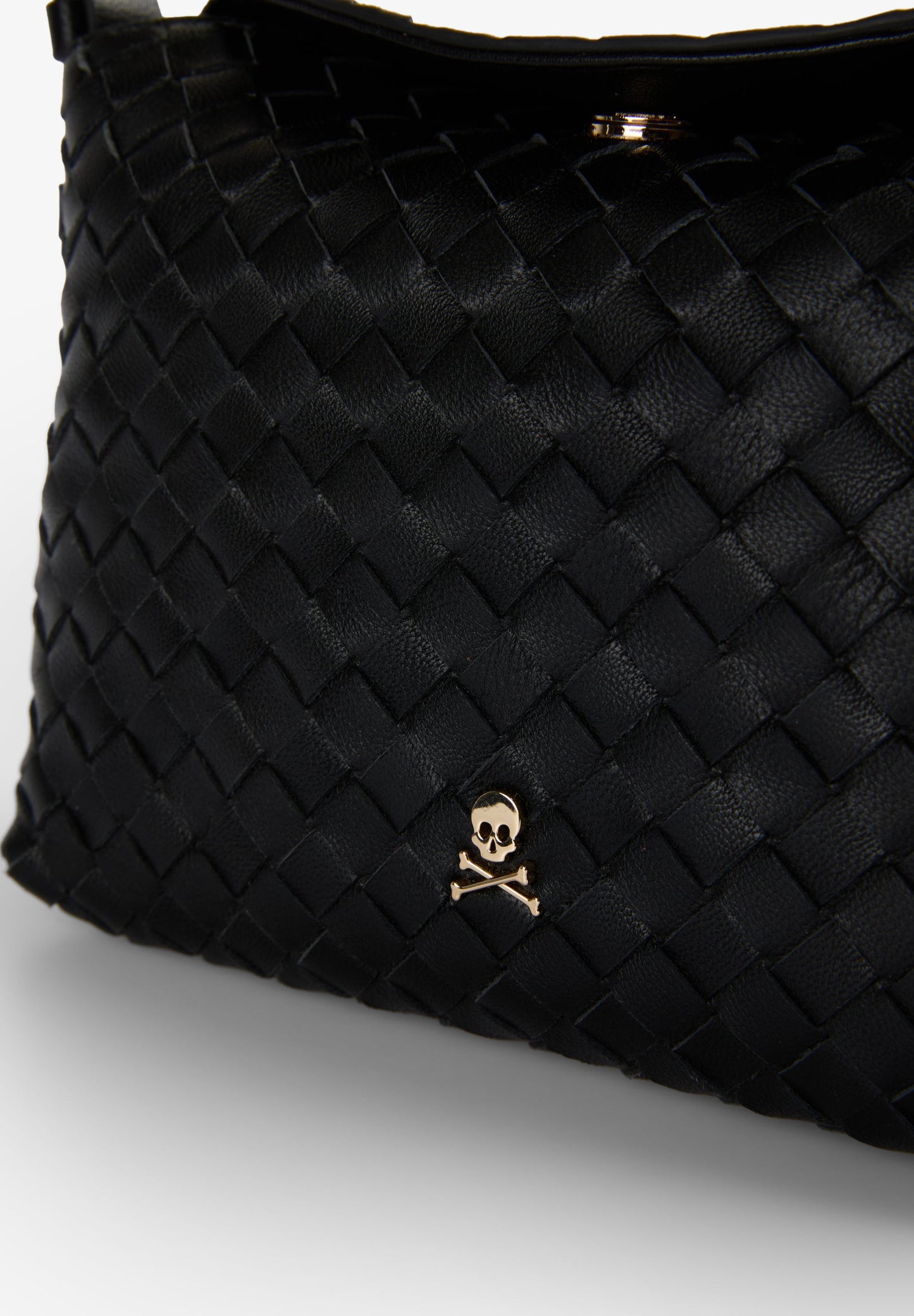 BRAIDED LEATHER CROSSBODY BAG