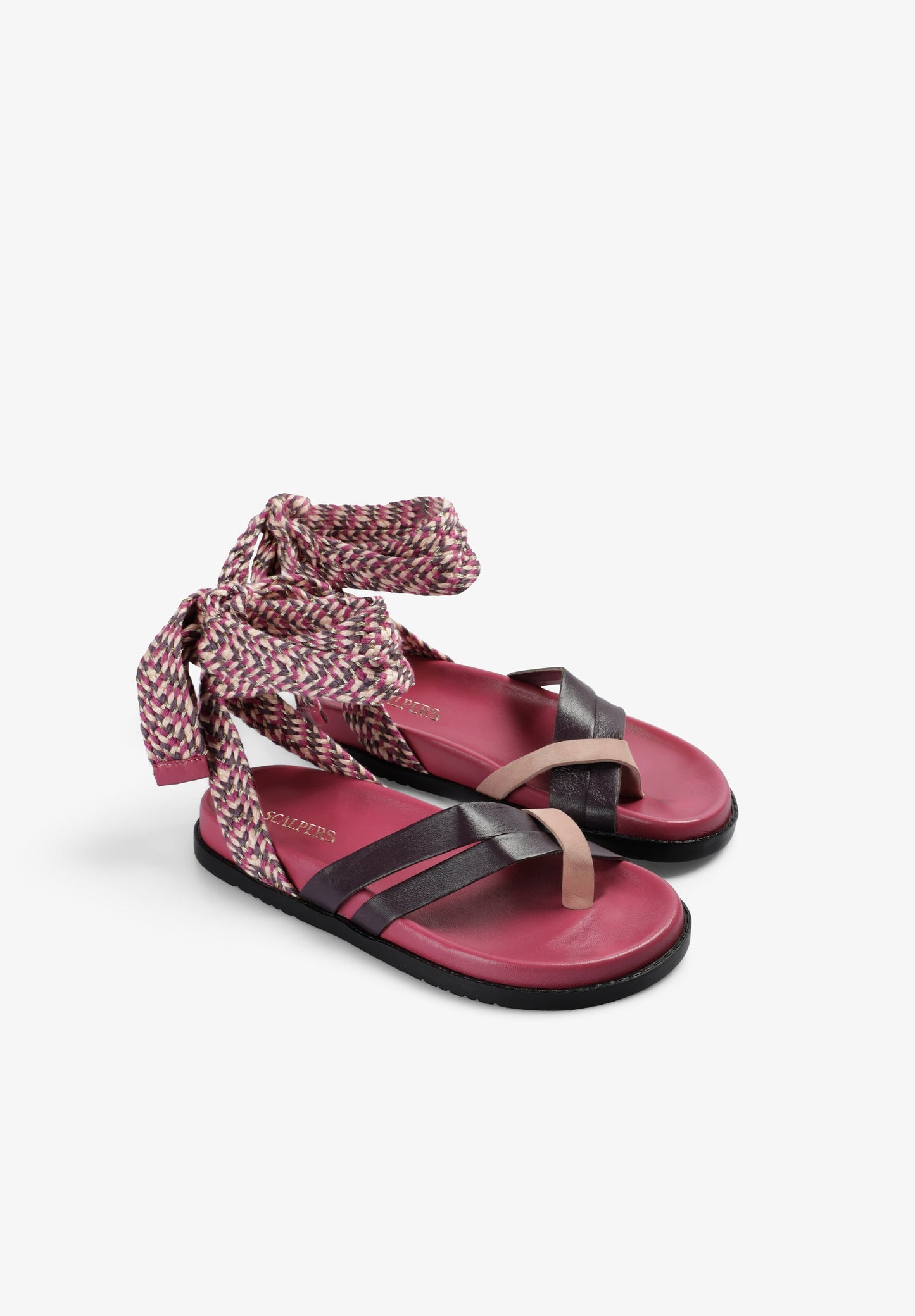 STRAPPY MULTICOLOURED SANDALS