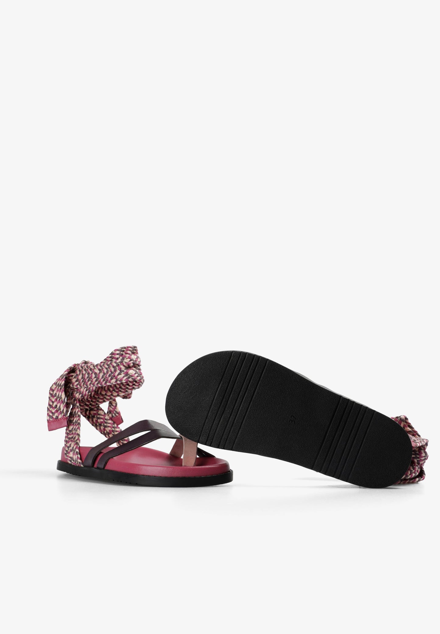 STRAPPY MULTICOLOURED SANDALS