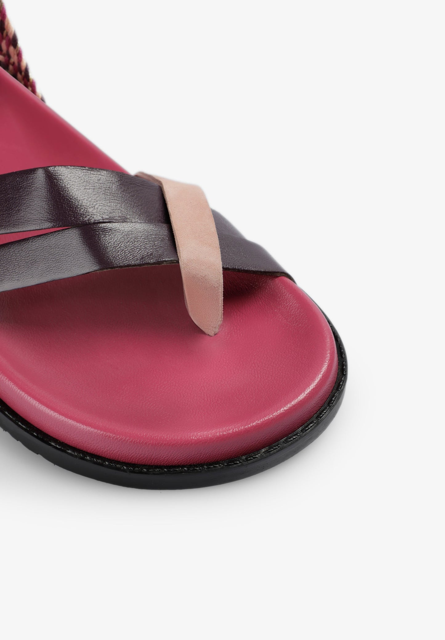 STRAPPY MULTICOLOURED SANDALS