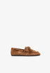 SUEDE LOAFERS WITH BEADS