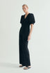 PUFF SLEEVE JUMPSUIT WITH STUDS