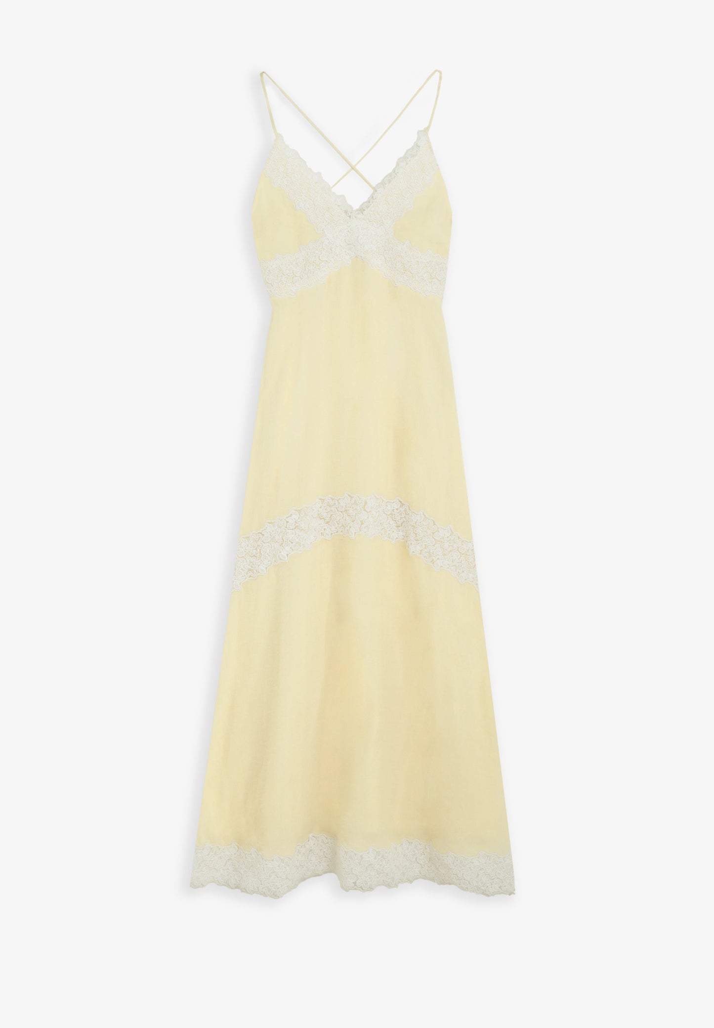 CAMISOLE DRESS WITH LACE DETAIL