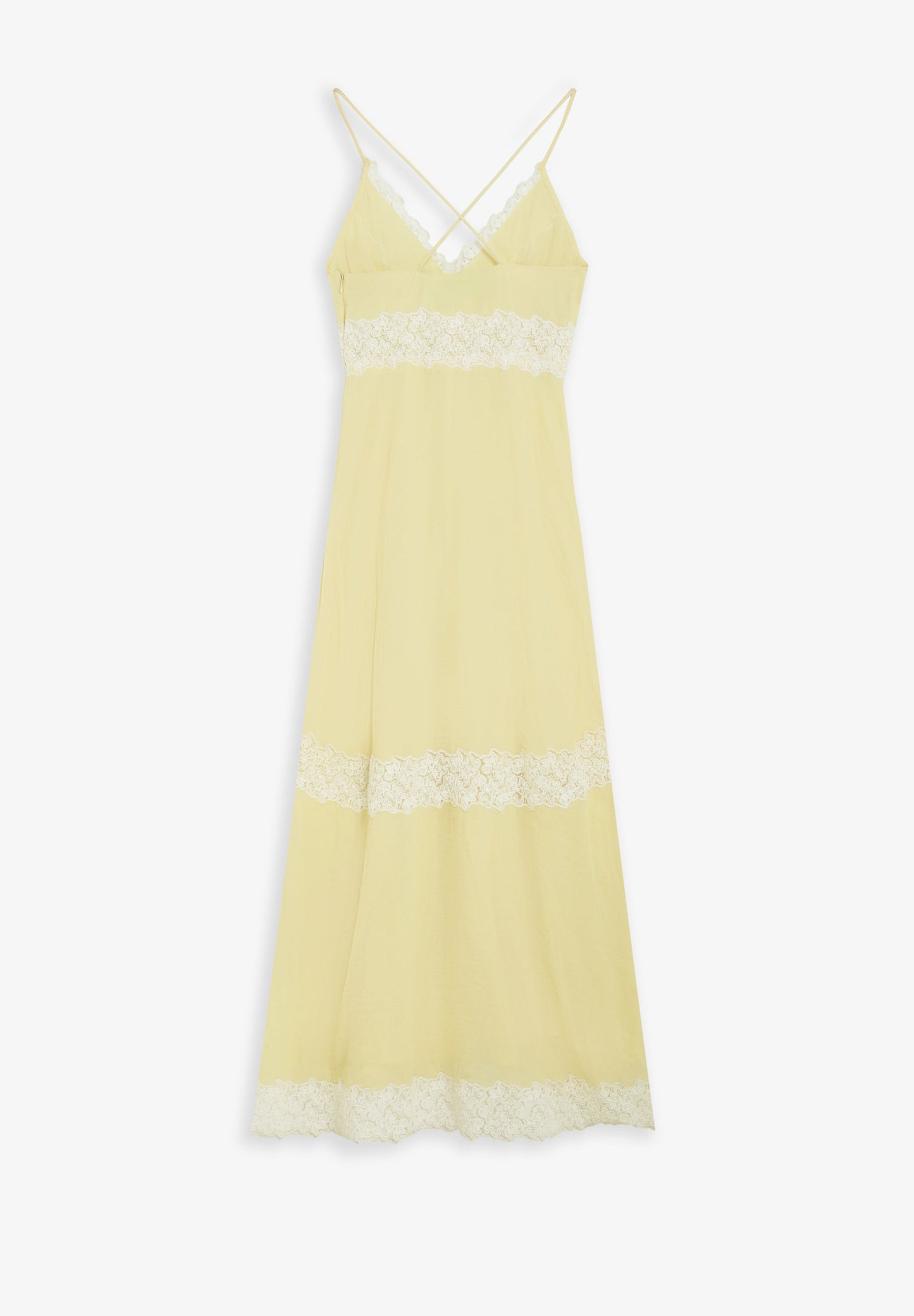 CAMISOLE DRESS WITH LACE DETAIL