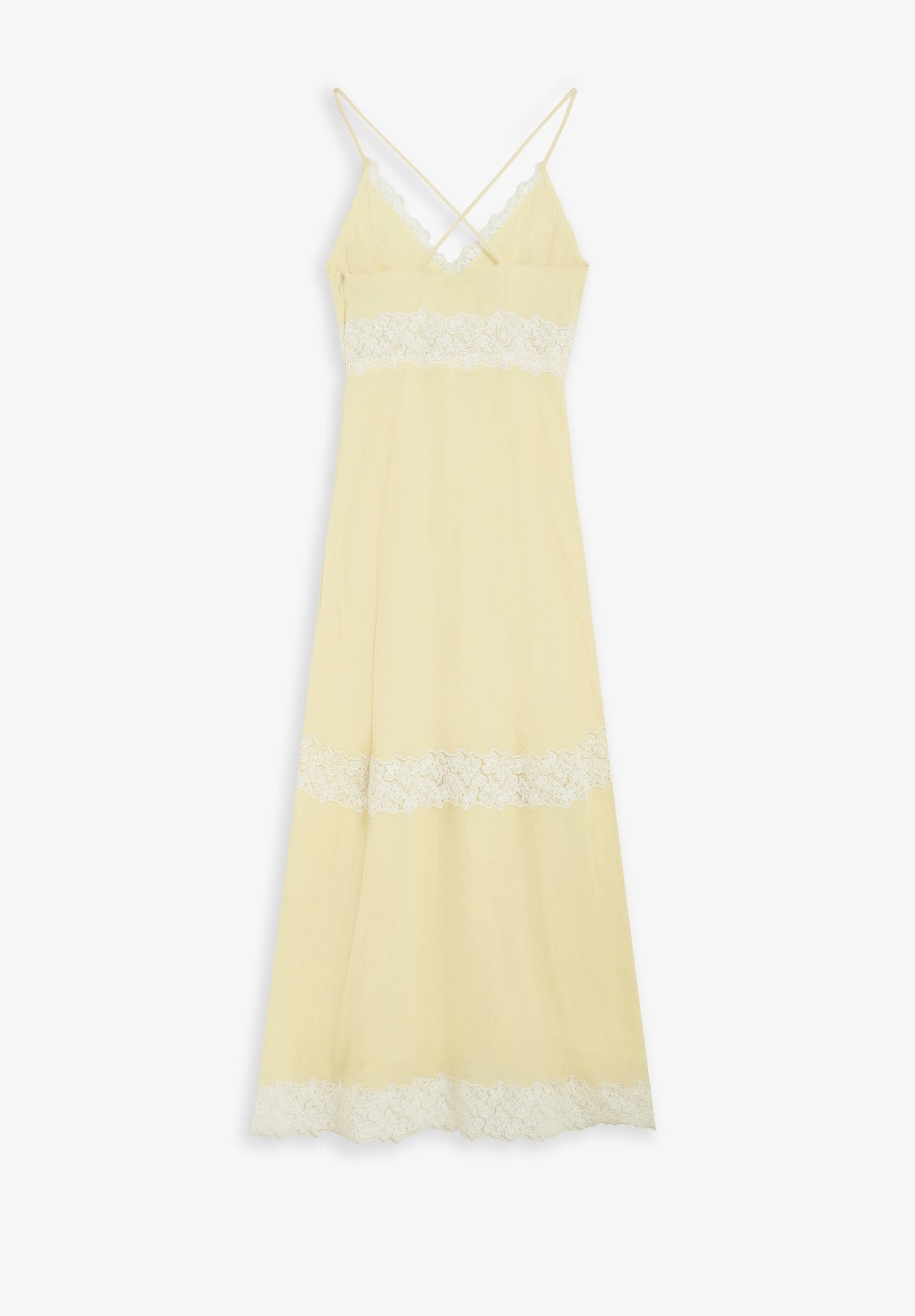 CAMISOLE DRESS WITH LACE DETAIL