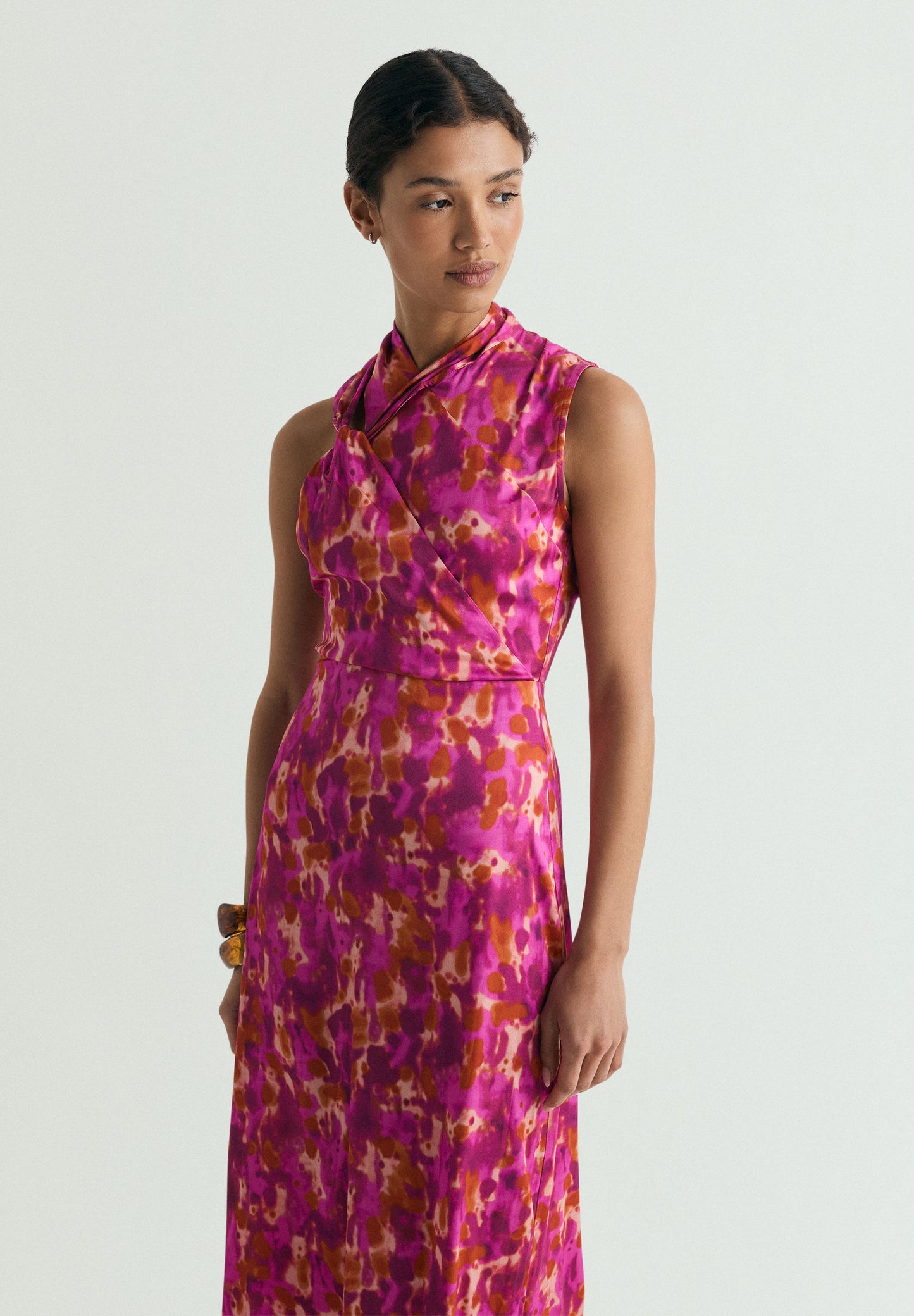 MULTICOLOURED PRINT DRESS
