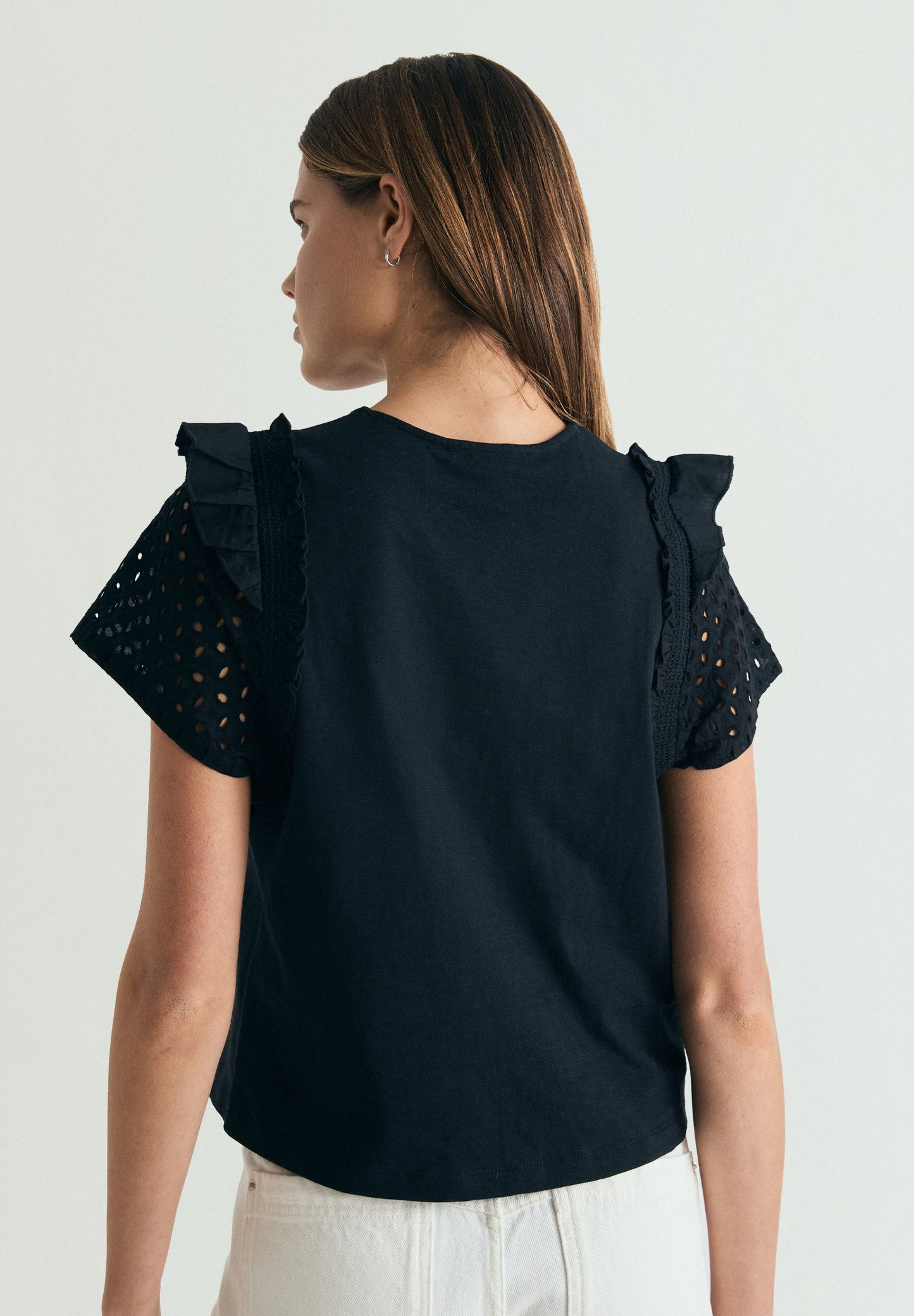 OPENWORK SLEEVE T-SHIRT