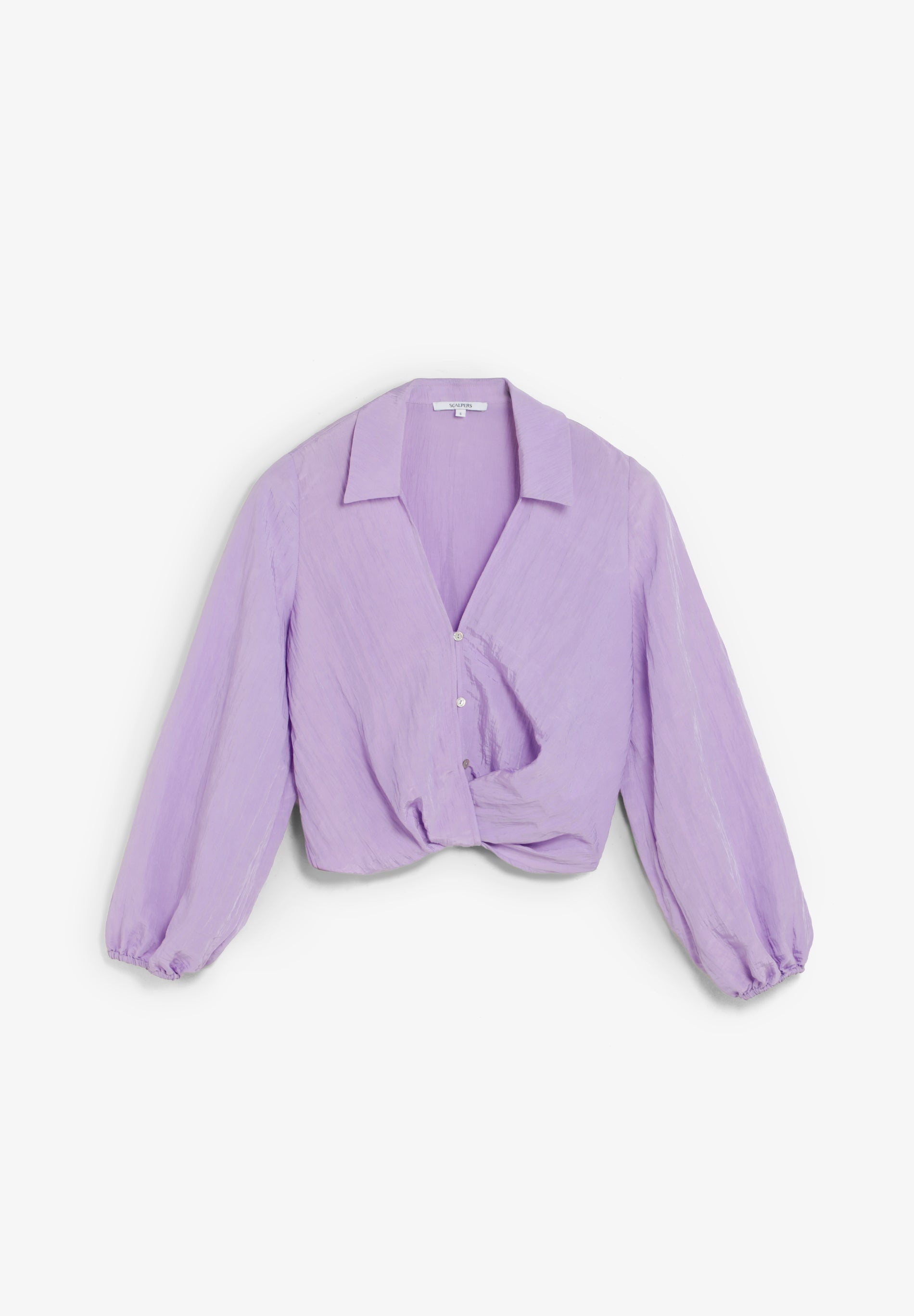 FLOWING BLOUSE WITH CRISS-CROS DETAIL