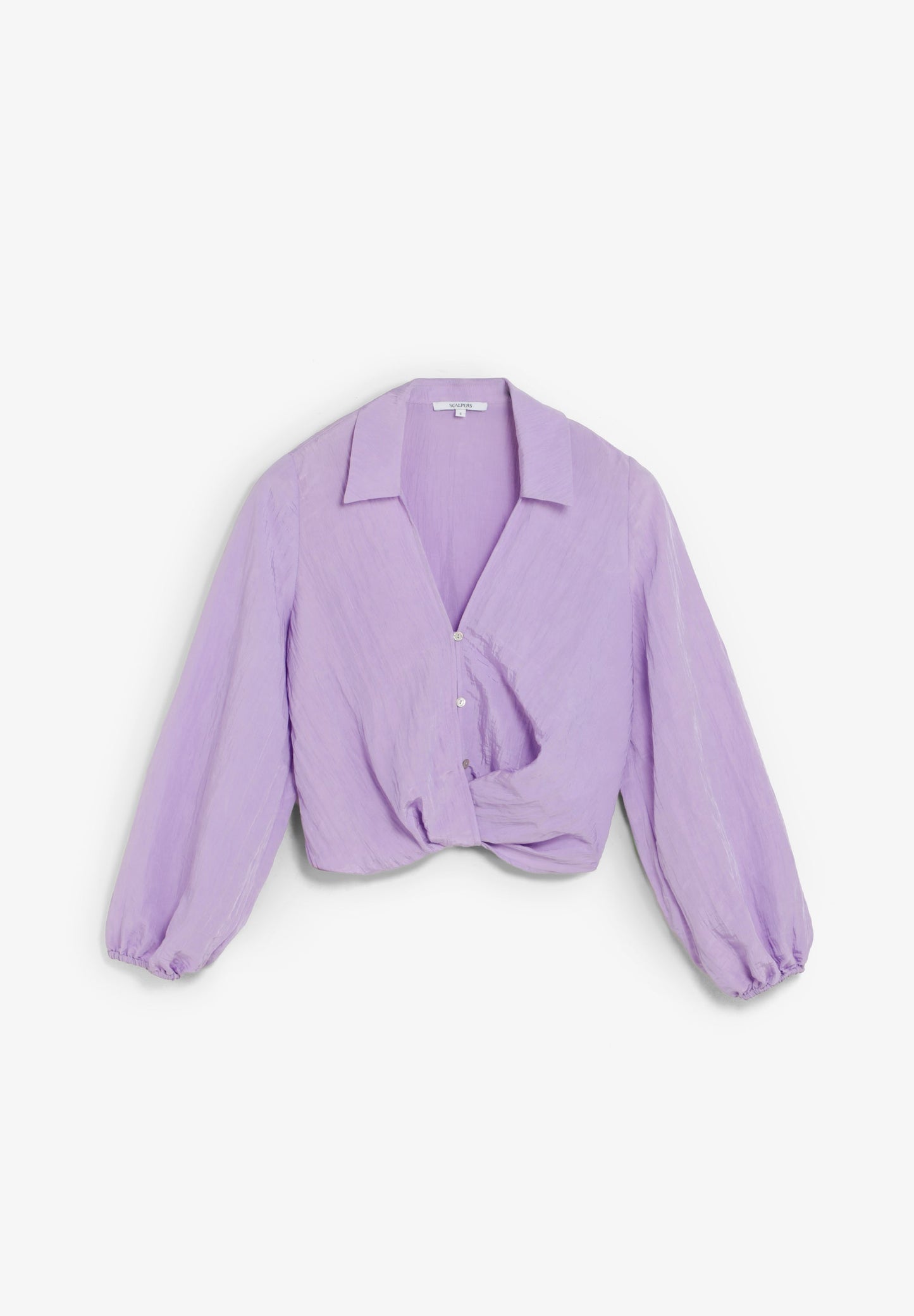 FLOWING BLOUSE WITH CRISS-CROS DETAIL