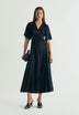 SATIN DRESS WITH CUT-OUTS
