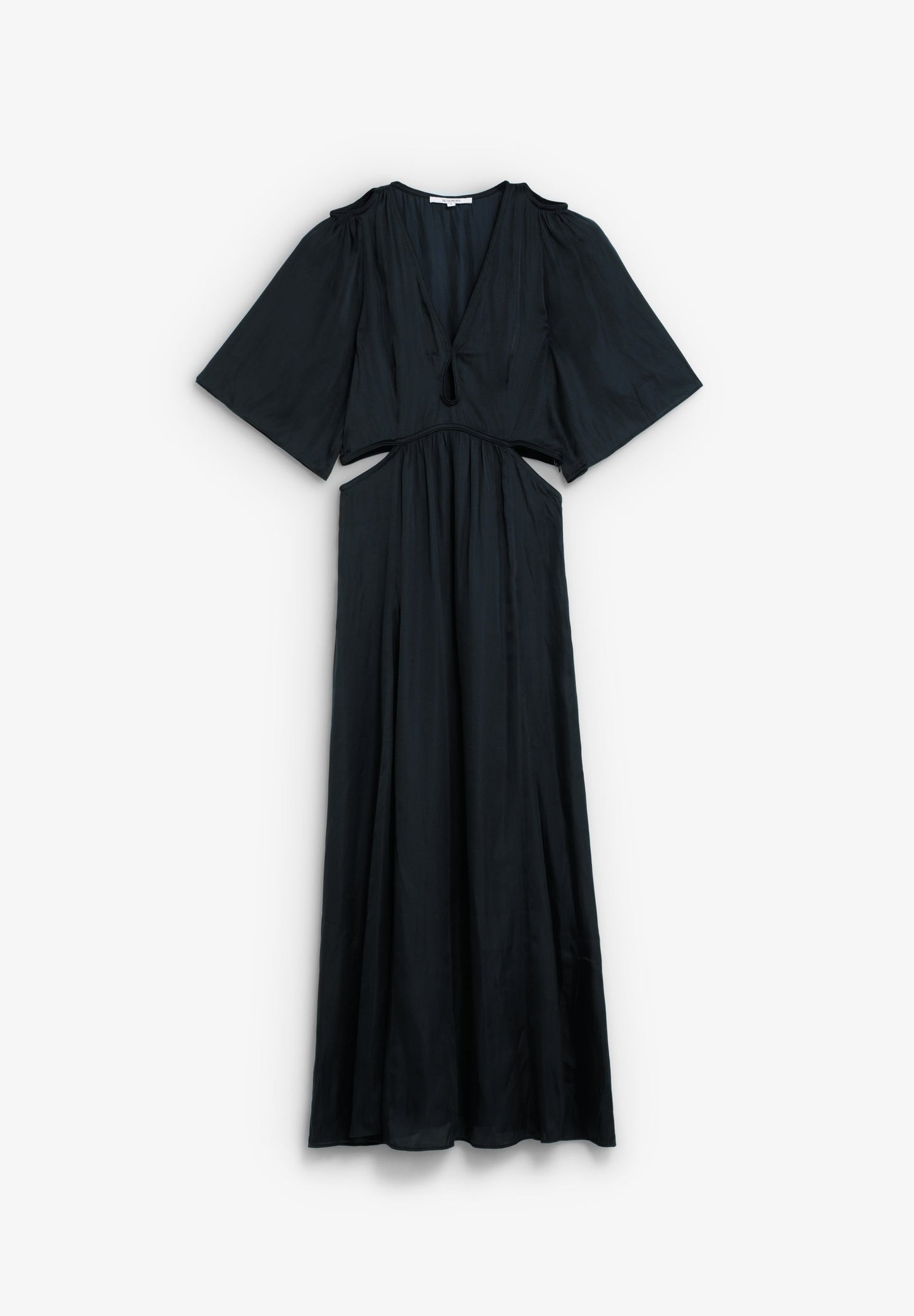 SATIN DRESS WITH CUT-OUTS