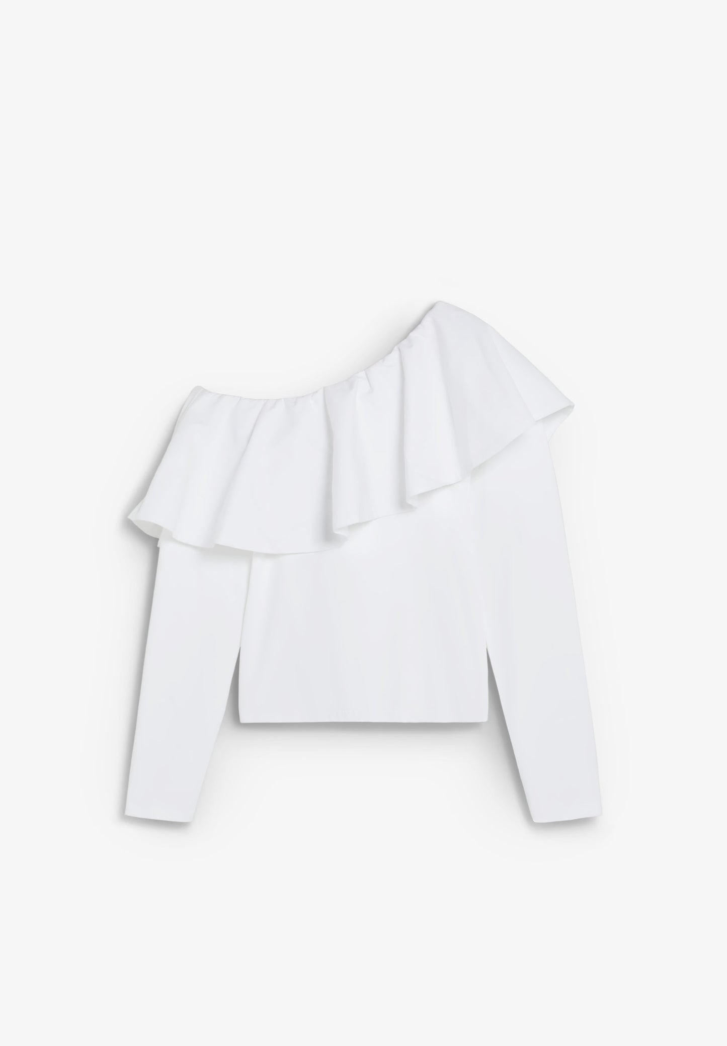 RUFFLED ASYMMETRIC TOP