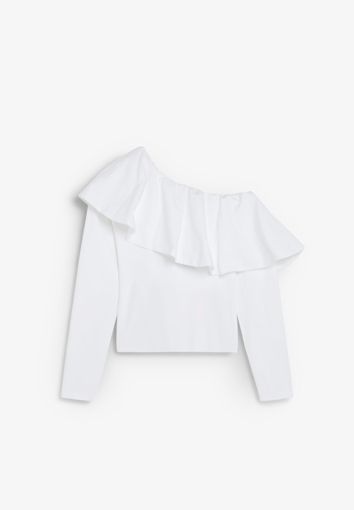 RUFFLED ASYMMETRIC TOP