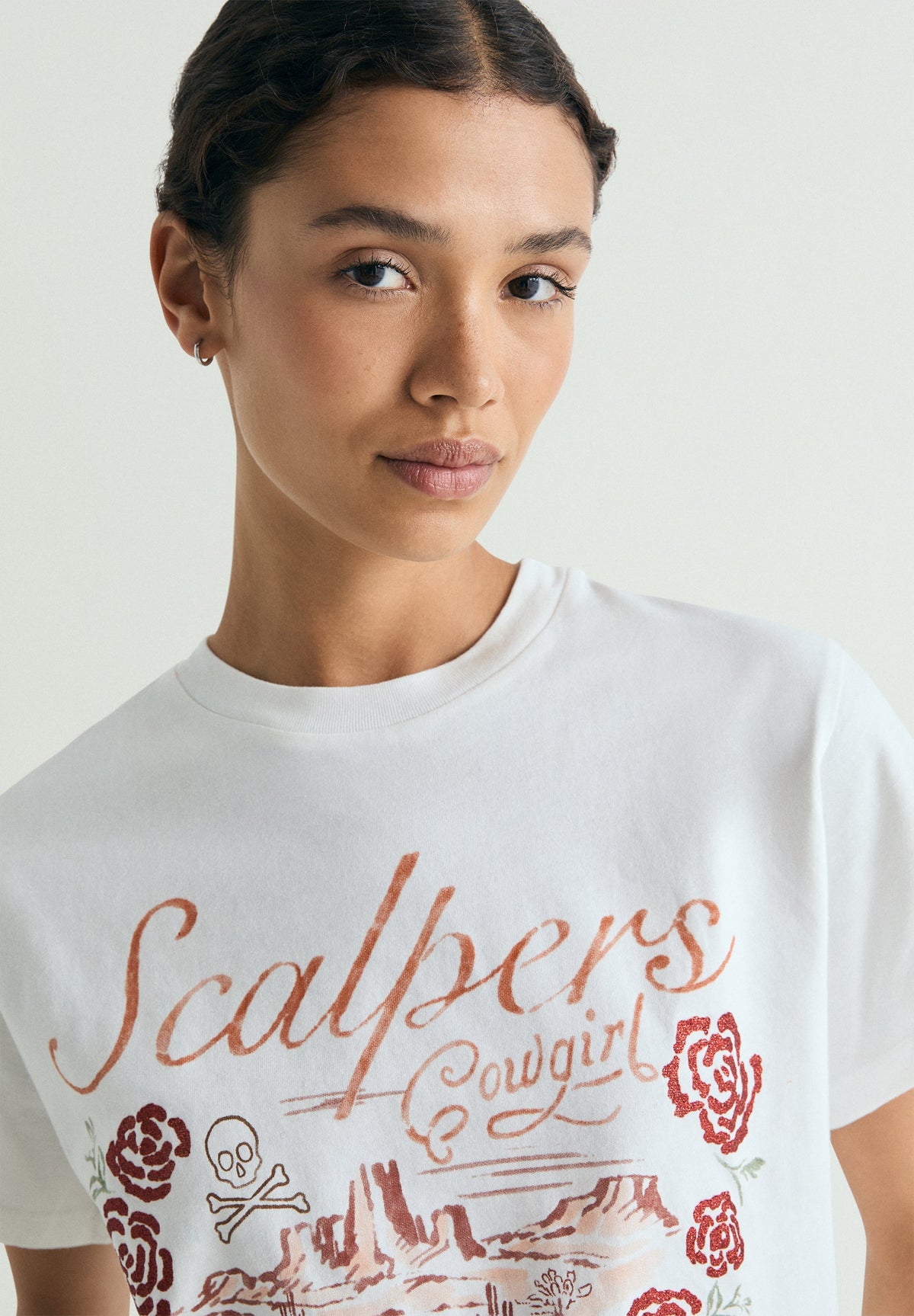 GLITTER PRINT T-SHIRT