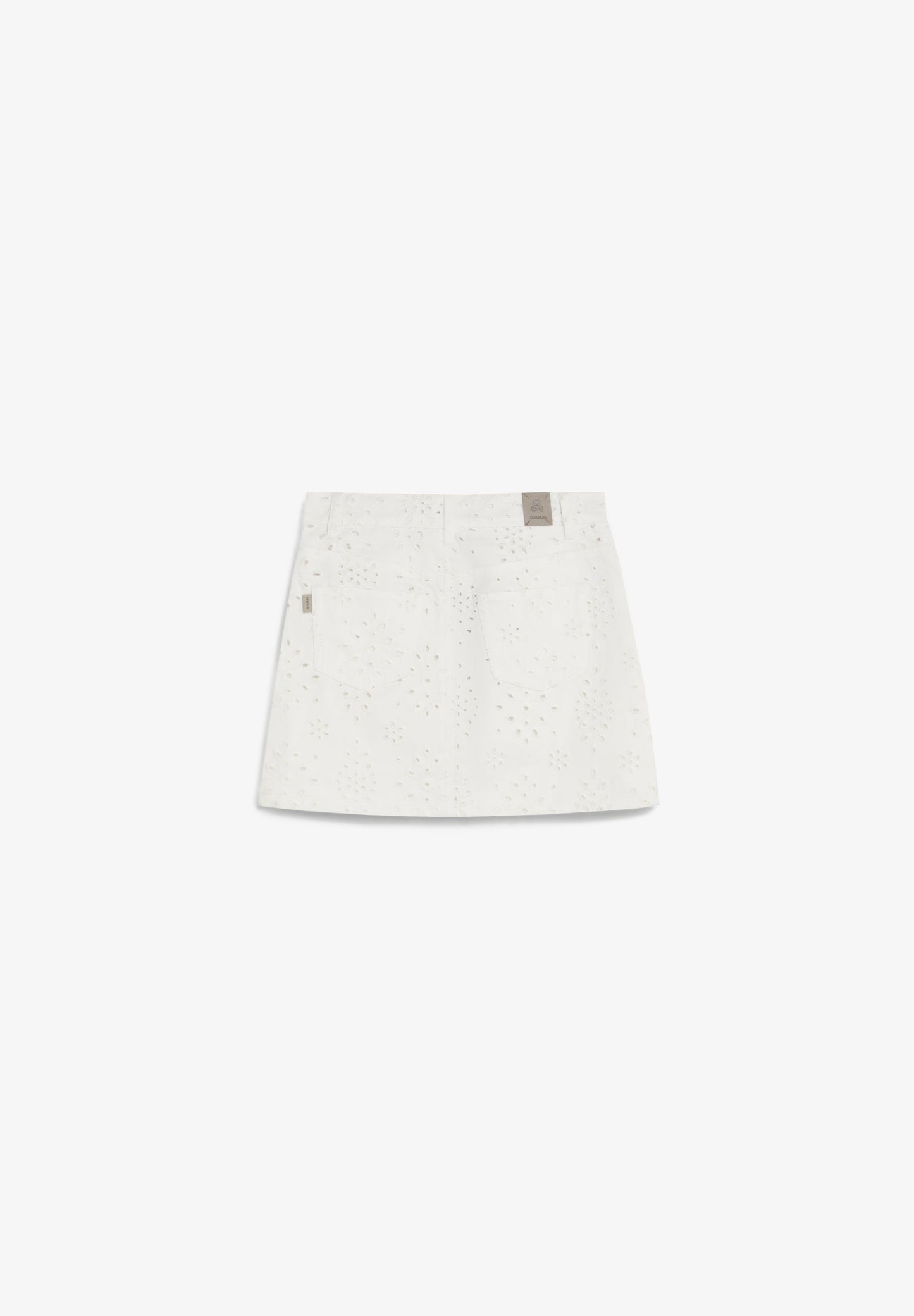 PERFORATED MINI SKIRT