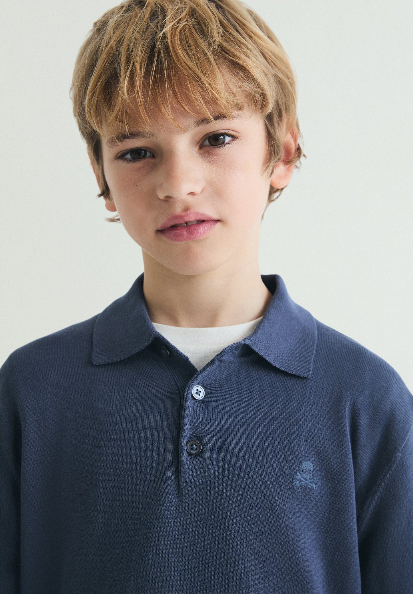 KNIT POLO SWEATER