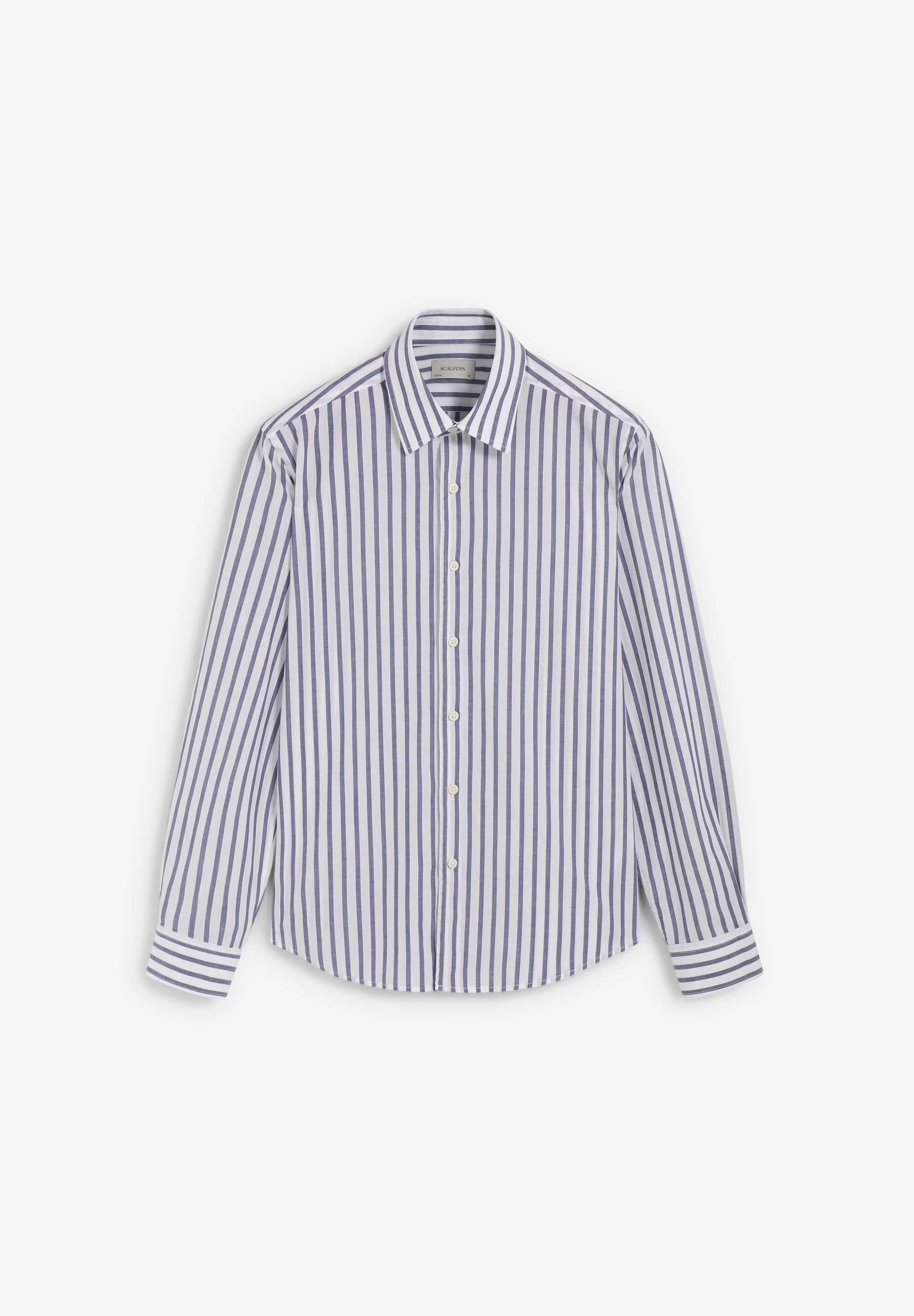 REGULAR FIT STRIPED COTTON SHIRT