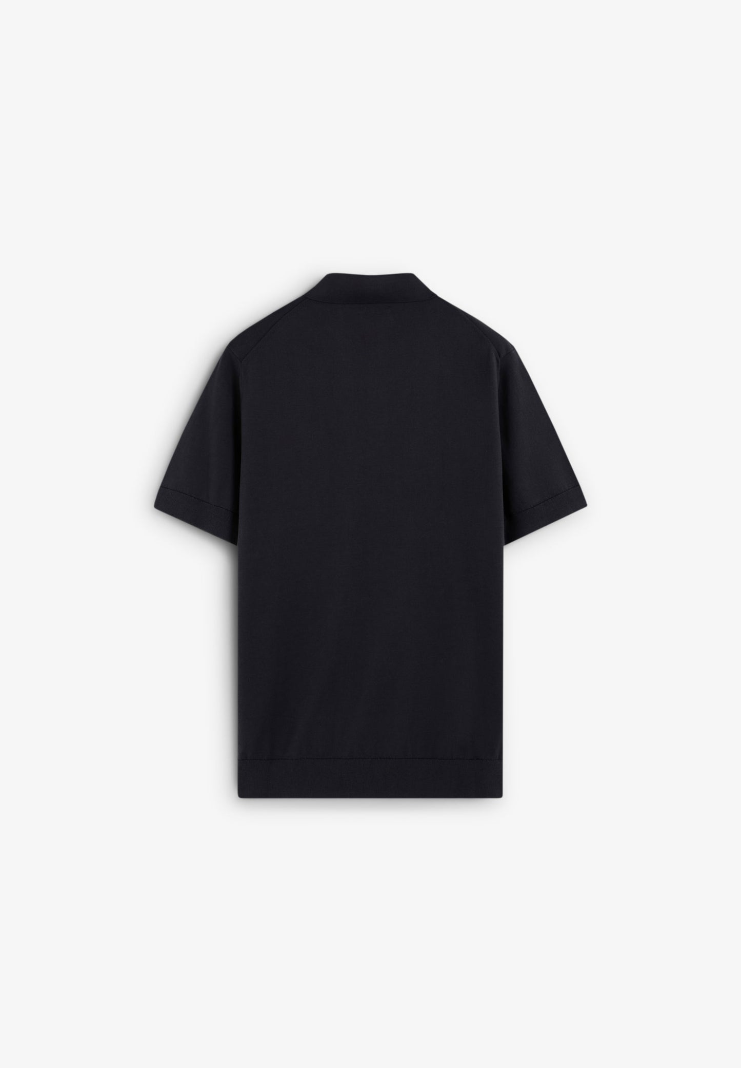 FINE-KNIT SKULL POLO SHIRT