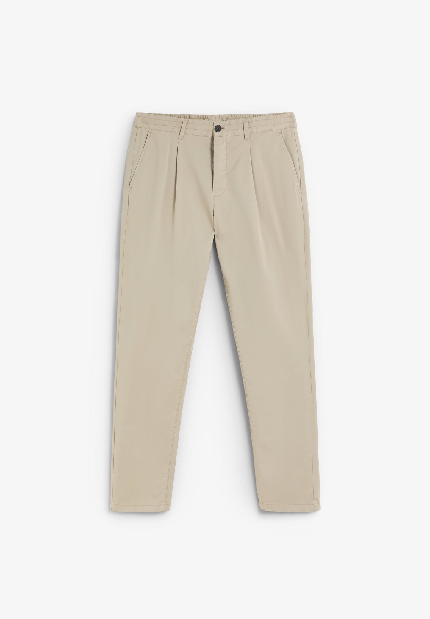 DARTED COTTON TROUSERS