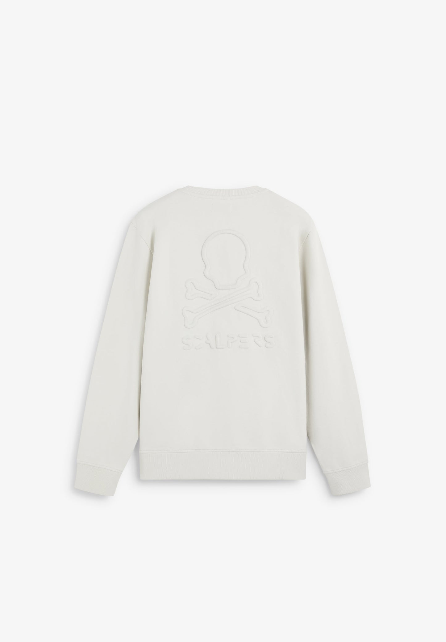 SWEATSHIRT WITH EMBOSSED SKULL