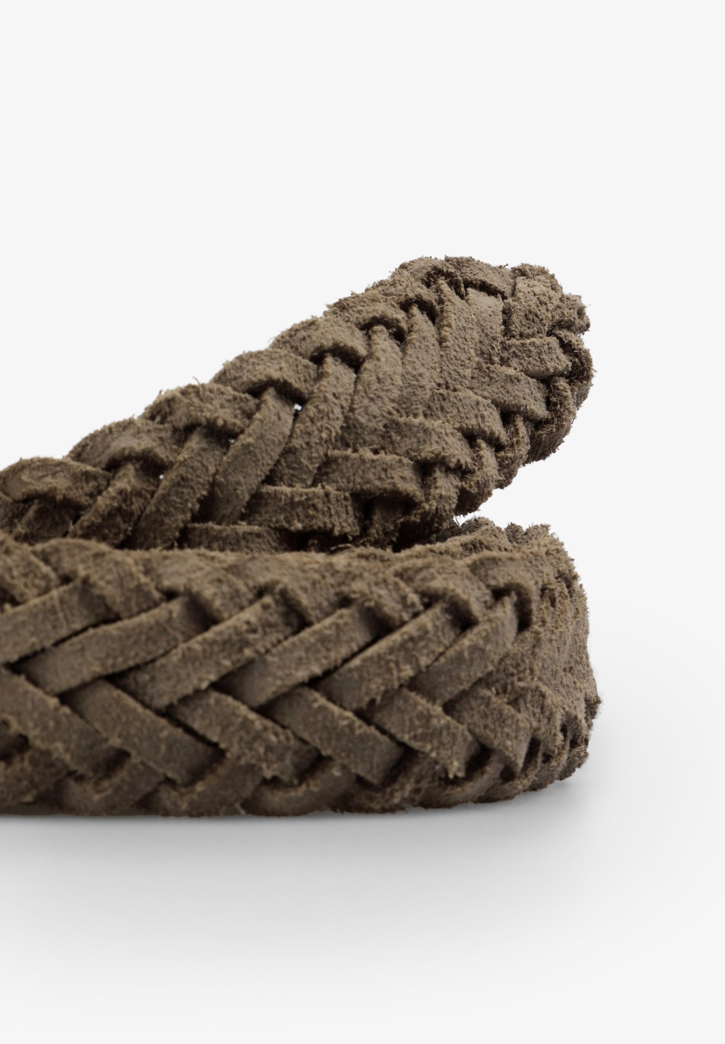 BRAIDED SUEDE BELT