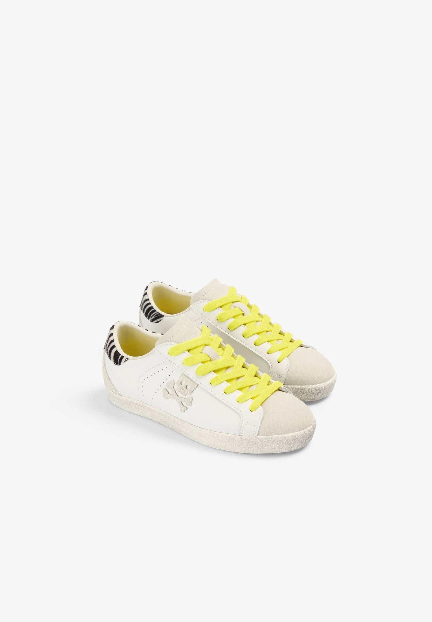 ANIMAL PRINT NEON SNEAKERS