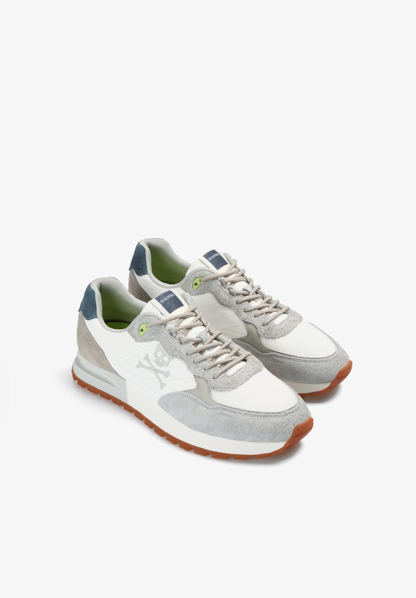 SKULL SPLIT SUEDE SNEAKERS