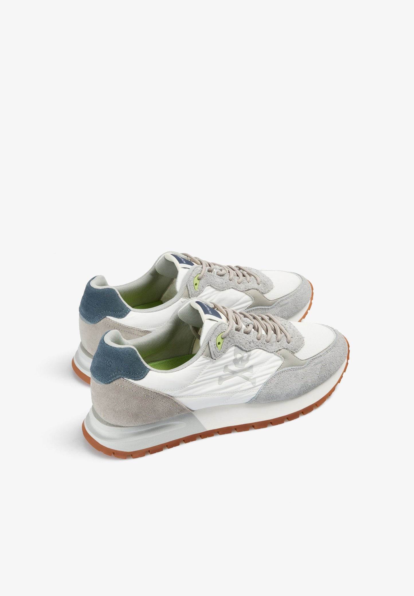 SKULL SPLIT SUEDE SNEAKERS