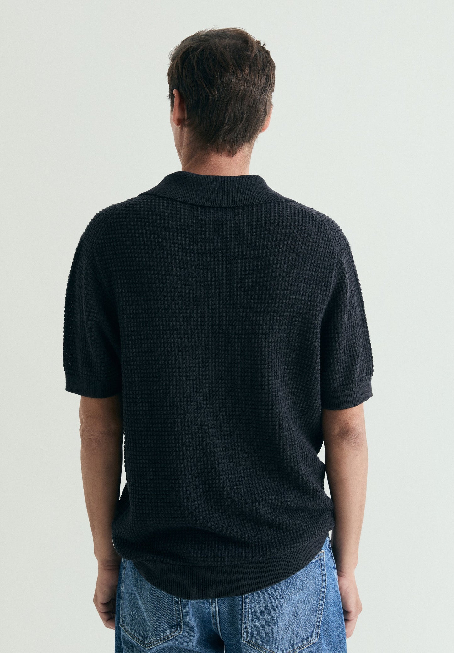 CROCHET POLO SHIRT