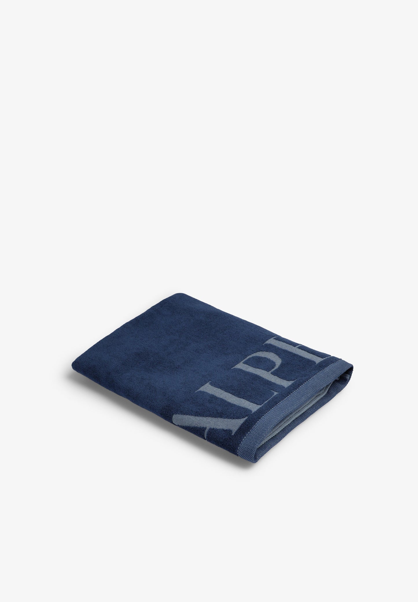 TOWEL WITH TWO-TONE LOGO