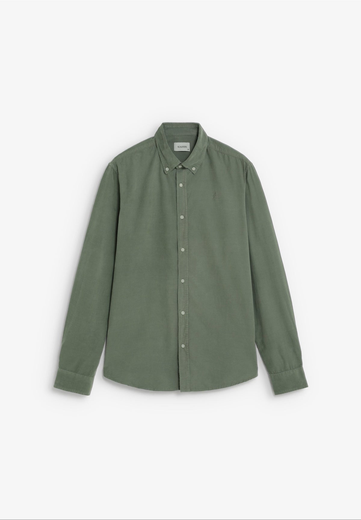 CORDUROY SHIRT WITH TONAL SKULL
