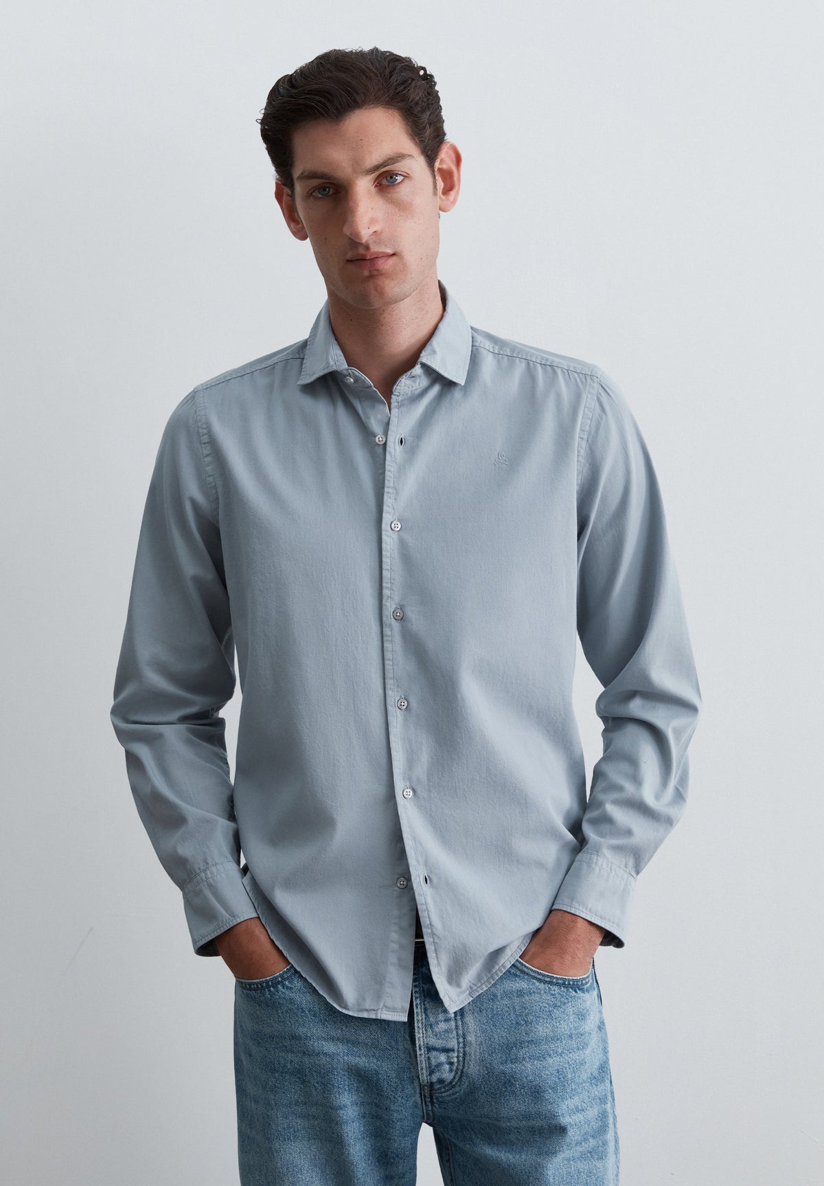 SHIRT WITH TONAL SKULL