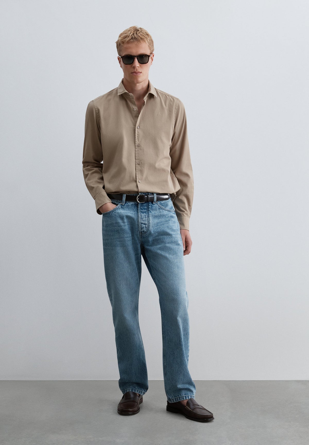 SHIRT WITH TONAL SKULL