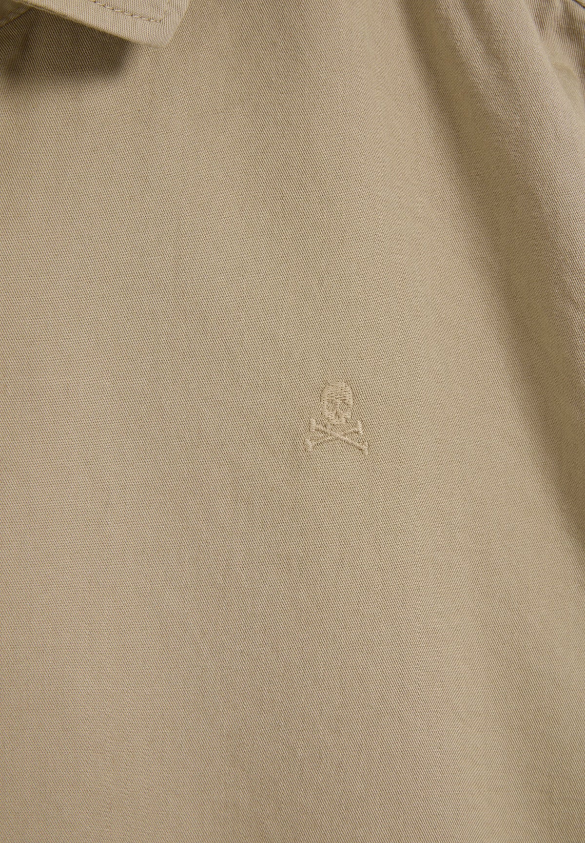 SHIRT WITH TONAL SKULL