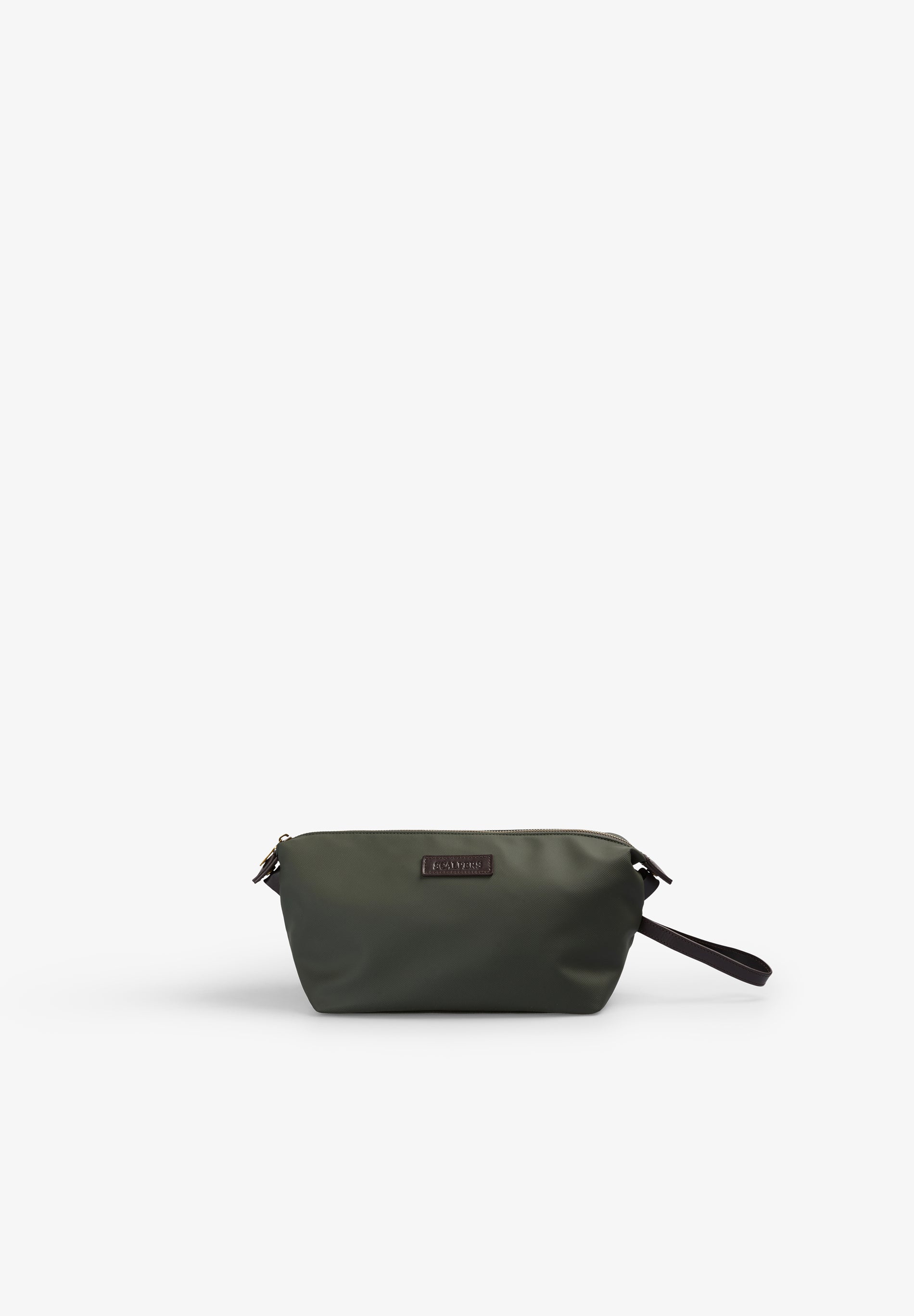 WAXED TRAVEL TOILETRY BAG
