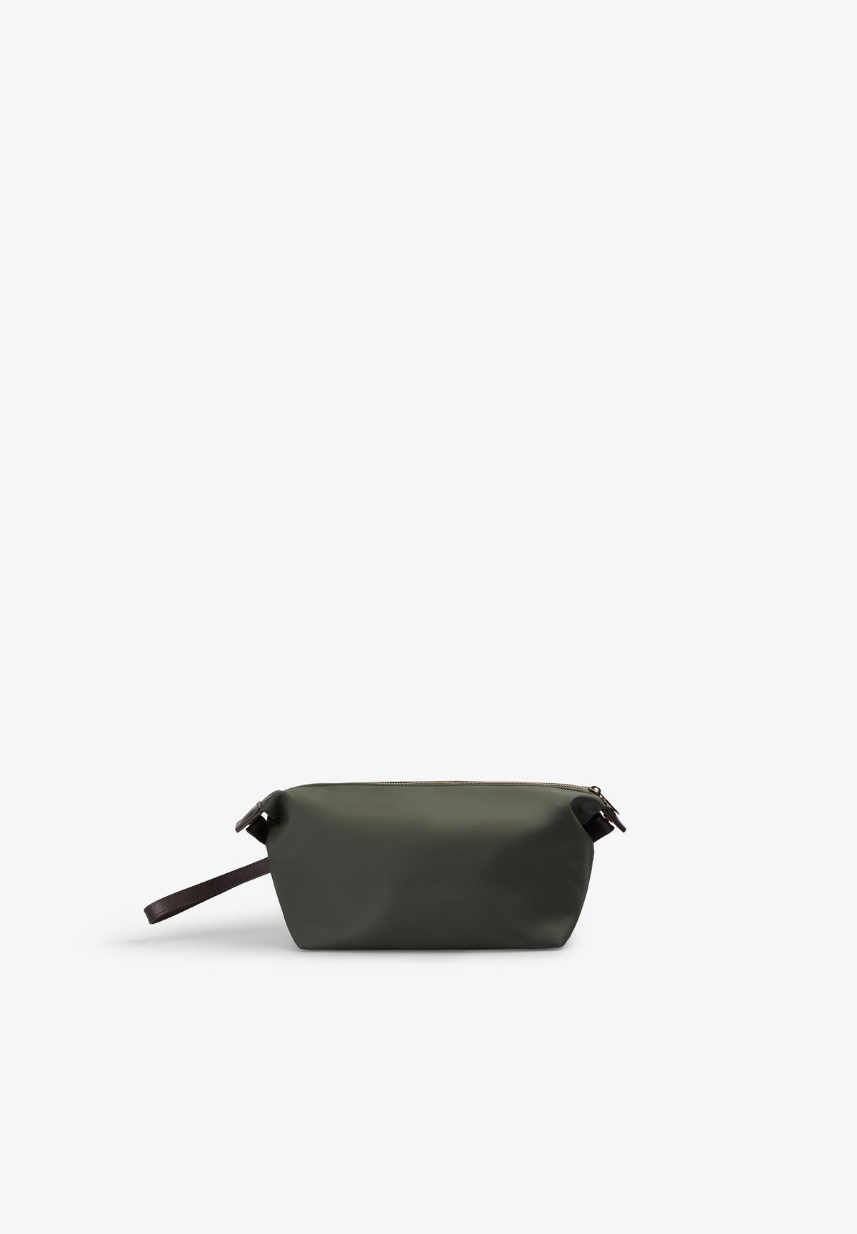 WAXED TRAVEL TOILETRY BAG
