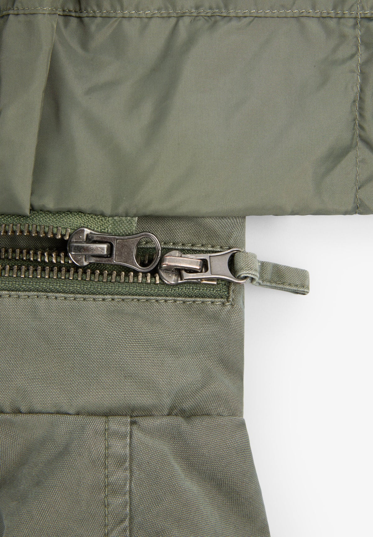MILITARY JACKET WITH CONCEALED HOOD