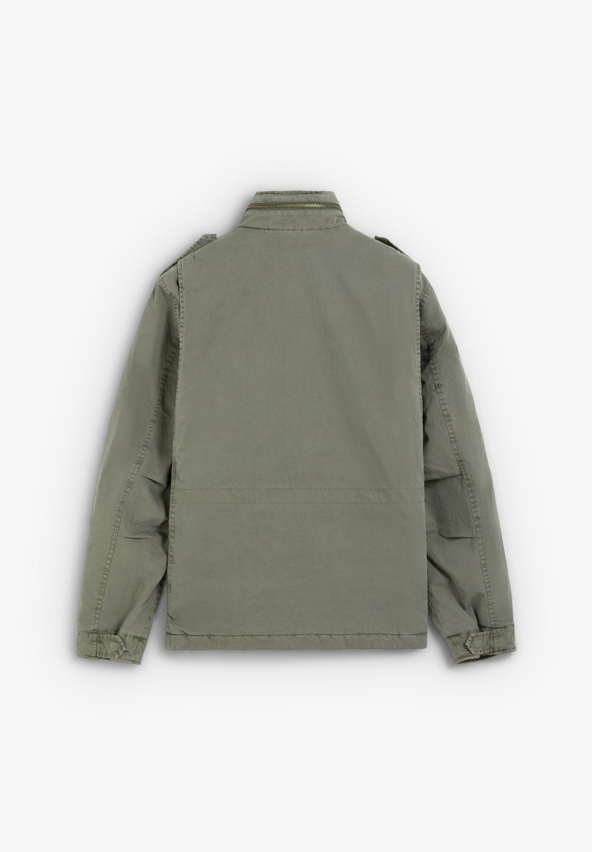 MILITARY JACKET WITH CONCEALED HOOD