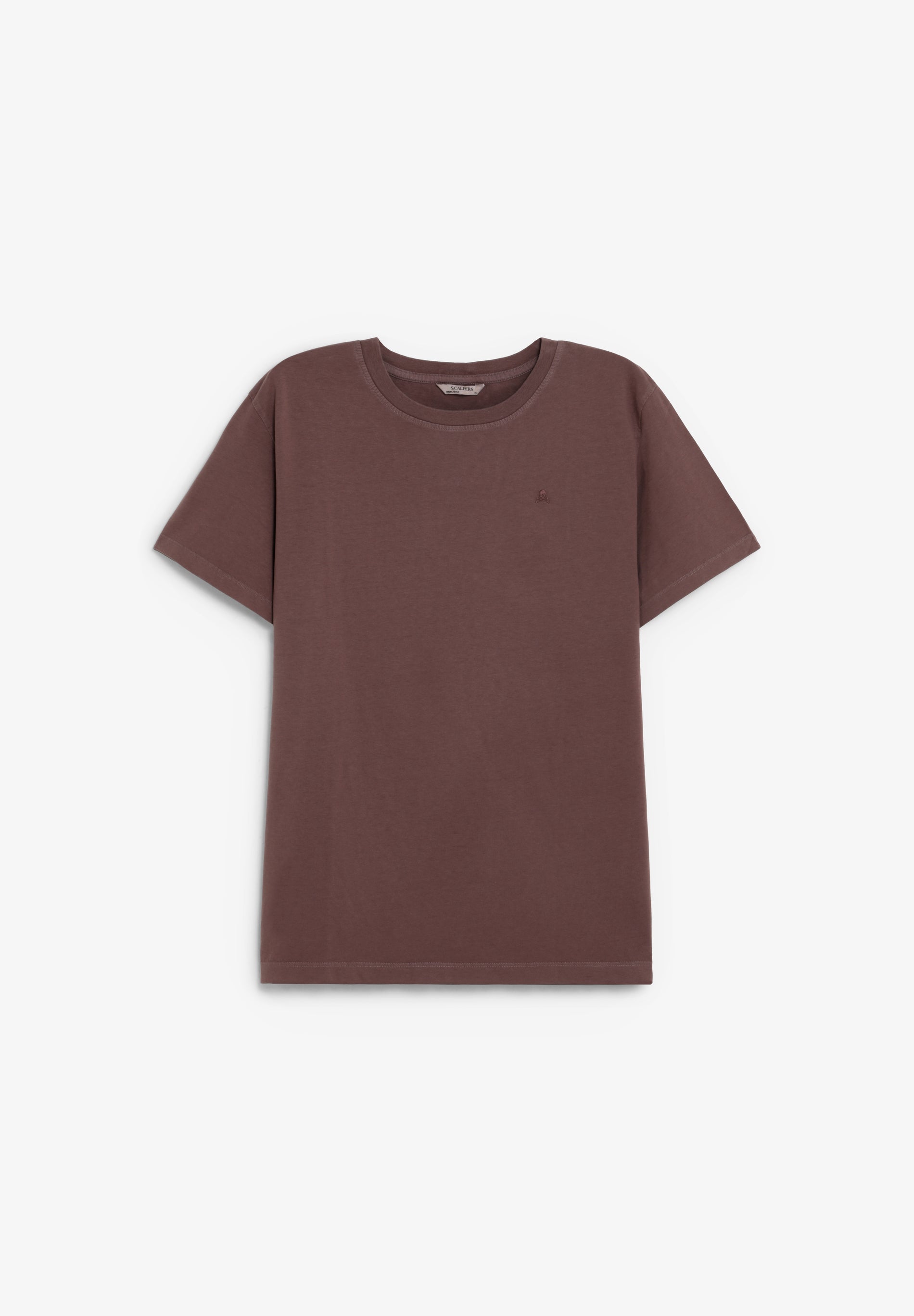 T-SHIRT WITH TONAL EMBROIDERED SKULL