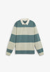LONG SLEEVE STRIPED POLO SHIRT