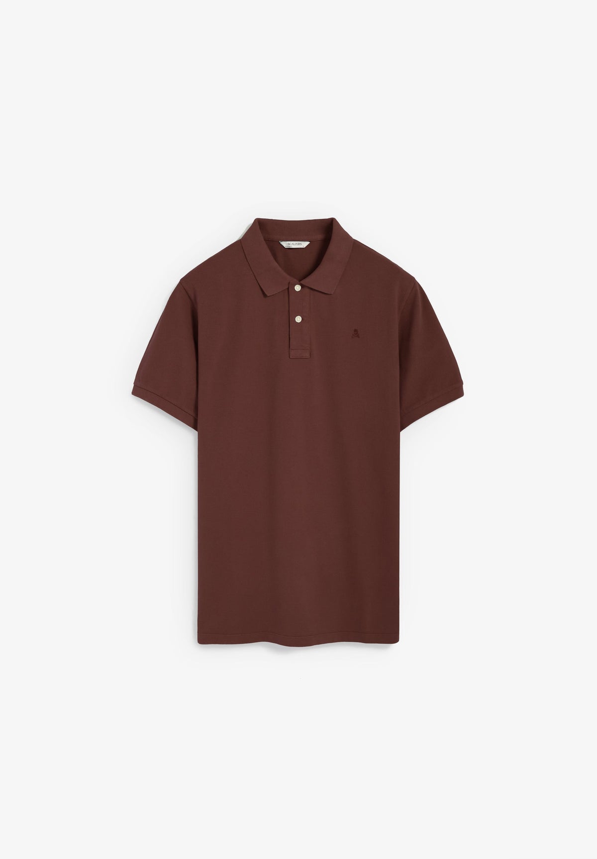 PIQUÉ POLO SHIRT WITH TONAL SKULL